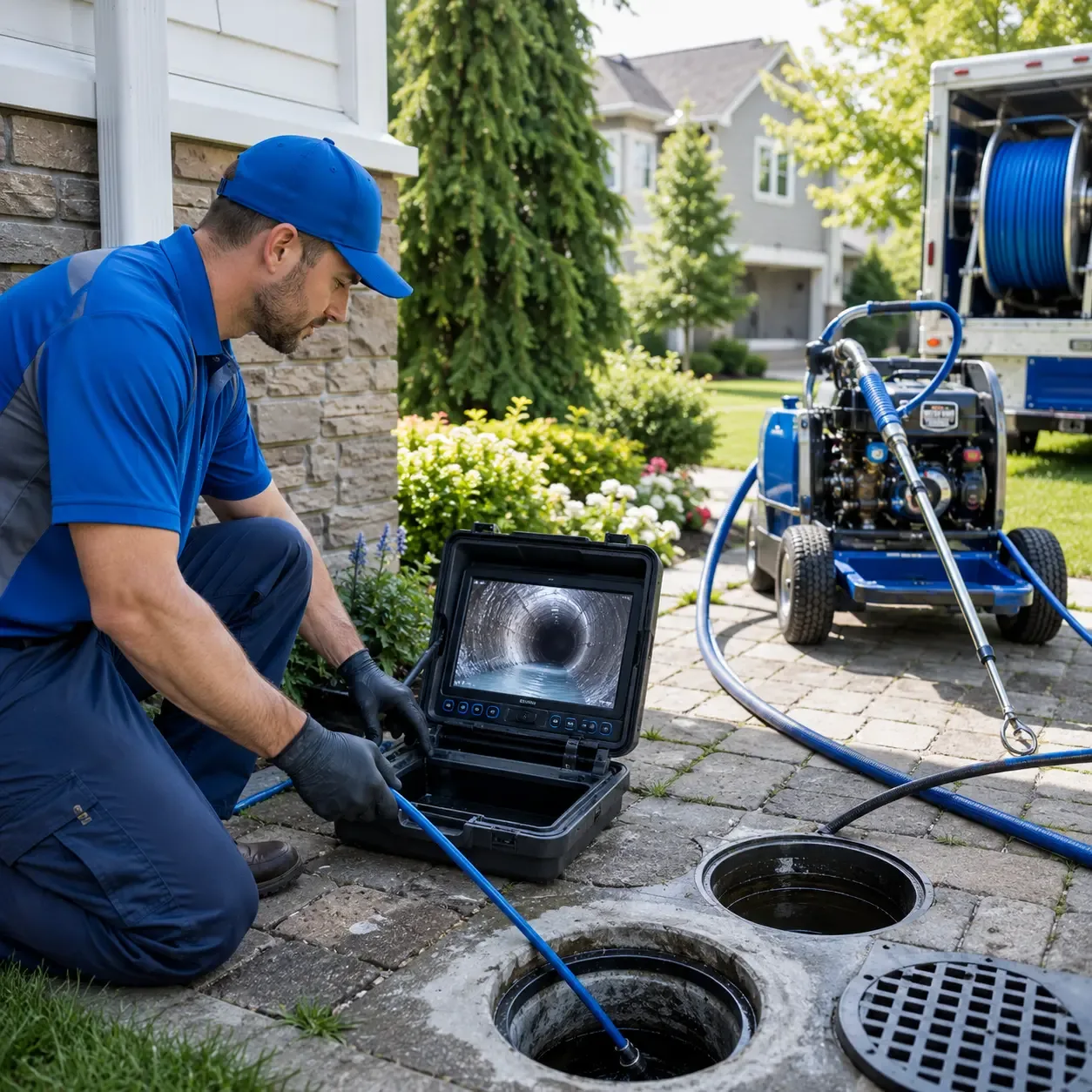 Outdoor drain cleaning professionals serving Maple, WI