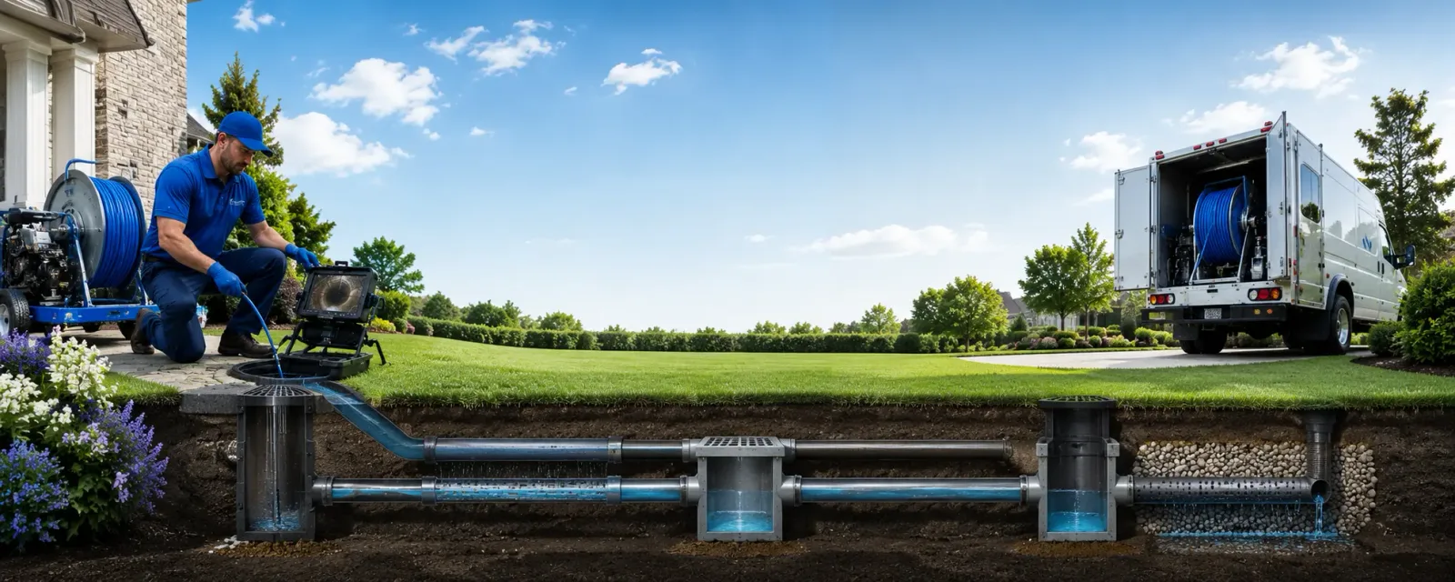 Outdoor drain cleaning information for Maple, WI
